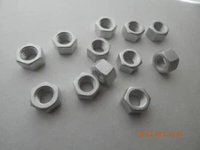 ALUMINUM HEX NUTS 1/2-13  10 PCS. NEW