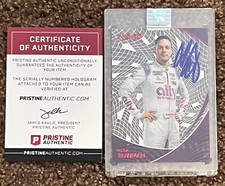 ALEX BOWMAN  Signed 2022 Panini  Clear Vision NASCAR Hendrick PA COA #97/100