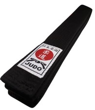 Judog&uuml;rtel Budog&uuml;rtel Judo G&uuml;rtel schwarz mit Judo-Label f&uuml;r Judoka