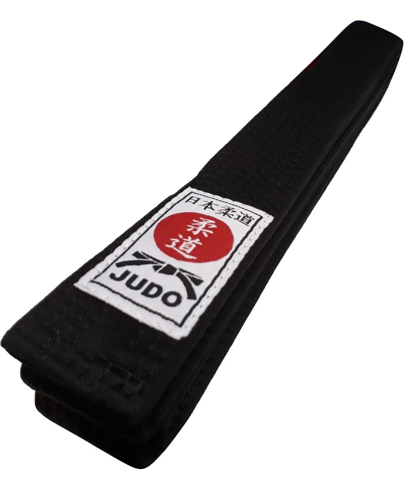 Judogürtel Budogürtel Judo Gürtel schwarz mit Judo-Label für Judoka - Bild 1 von 1
