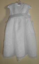 White Long Flower Girl, Christening, Formal Wedding Dress -24 mo-New with Tags