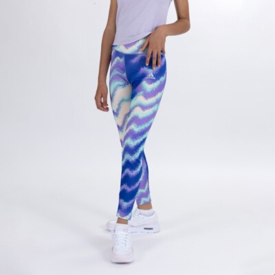 Adidas Girls Dance Aeroready High Waisted Printed Tights Brand