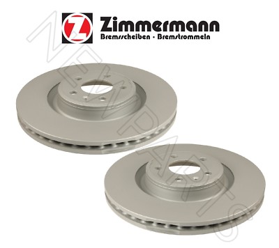 For Set of 2 Front Brake Disc Rotors Vented 345mm x 30mm for Audi A6 A7 Q5 S4 S5