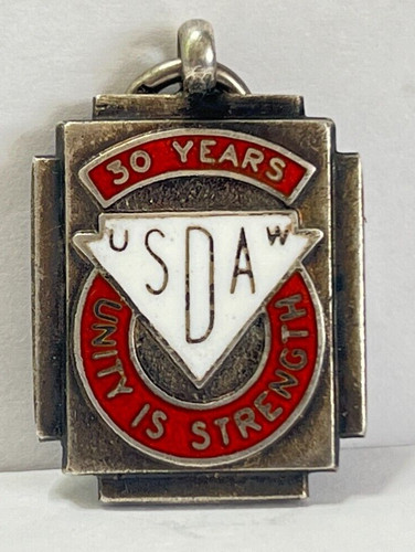 USDAW Union  Shop Distributive & Allied Workers 30 Years Service silver medal