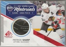 2015 2015-16 SP Game Used Winter Classic Materials Game Used Pucks Patrick Sharp