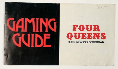 Four Queens Gaming Guide Vintage c1975 Blackjack Craps Roulette Keno Vegas PA166