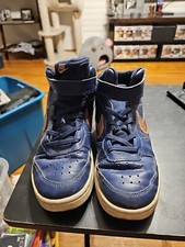 Nike Court Borough Mid 2 Youth Sneakers Size: 3 Y Navy Blue - Used