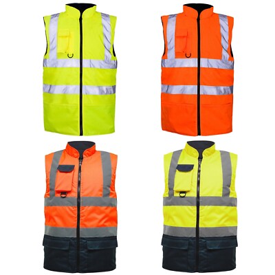 Hi Vis Körperwärmer Sichtbarkeit Fleece Wende wasserdichte Weste Weste S-5xl