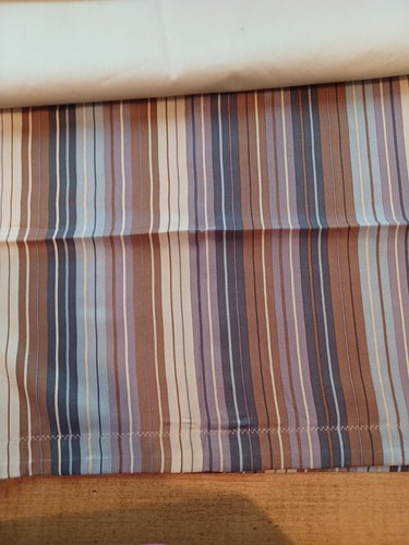 Ann Gish READY TO BED 100% SILK Placemats Set Of 4 Autumn Stripe - Picture 11 of 13