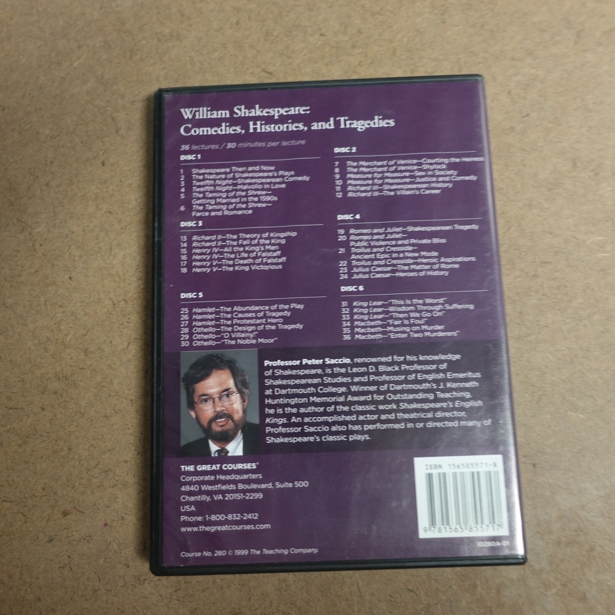 【中古】Histories of William Shakespeare [DVD] Great CourWilliam Shakespeare Comedies Histories And Tragedies Dvd
