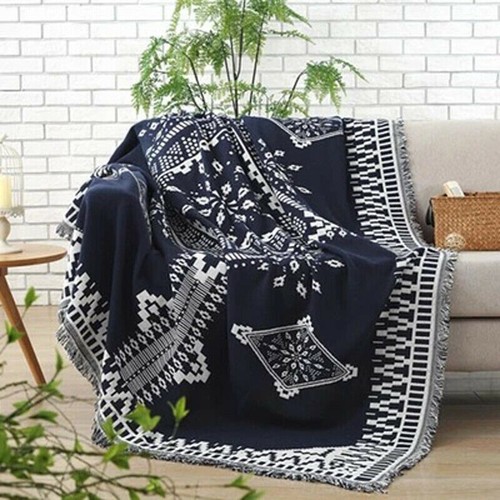 Large -XXXL Purple Red Reversible Ethnic Indian Cotton Throw Blanket Picnic Rug - Picture 21 of 22