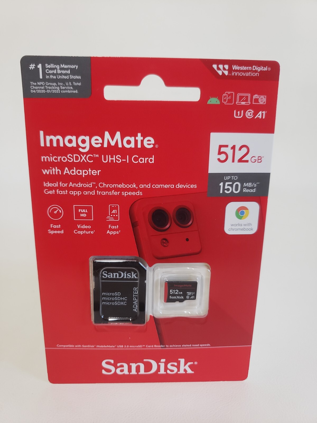 SanDisk ImageMate 512GB Class 10 microSDXC UHS-I micro SD card New Sealed