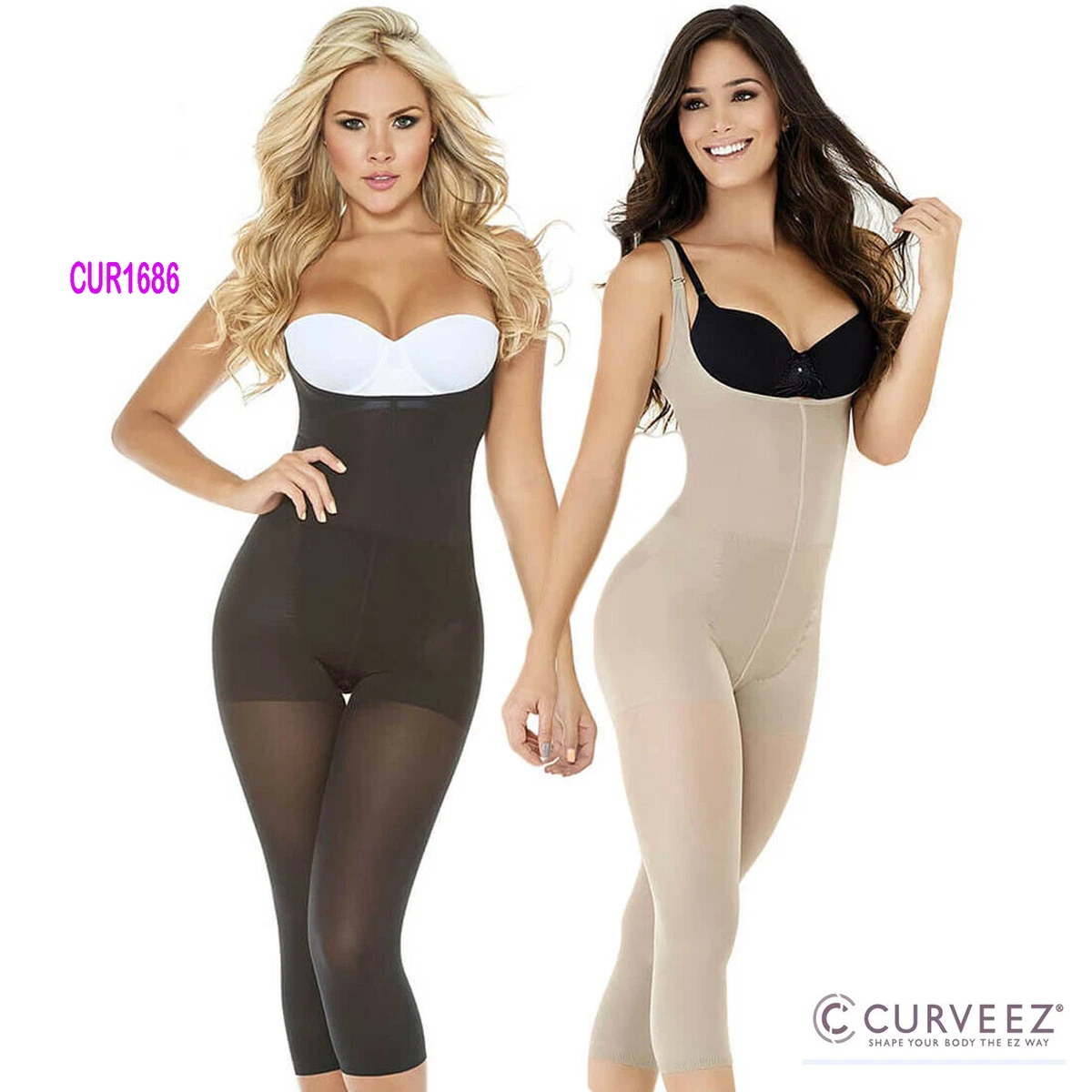 Women Full Body Shaper Thermal Underbust Butt Lifter Abdomen Control  Shapewear