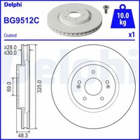 Delphi 2X Bremsscheiben Vorne BelüFtet Beschichtet FüR Hyundai Tucson NX4A