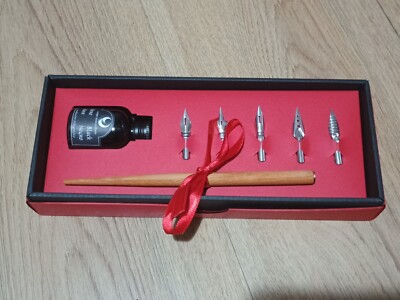 Campo Marzio Kalligraphie Geschenkset 5 Federn Made In Italy