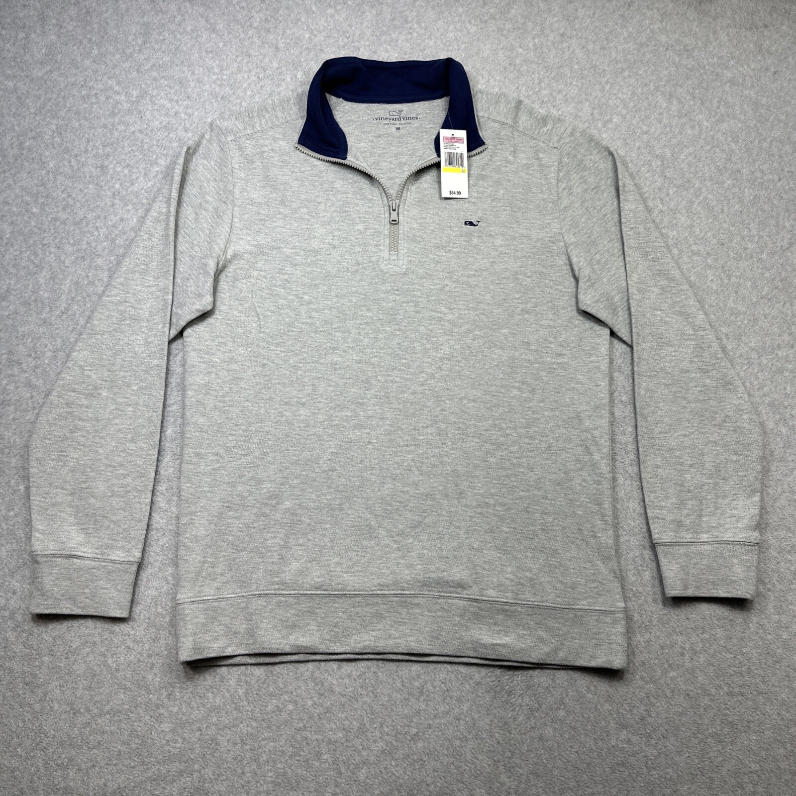 Vineyard Vines Broadfield Pullover Medium Gray Ha… - image 1