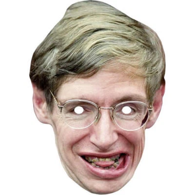 FUNKYBUNKY Stephen Hawking Celebrity Card Face Mask - Ready To Wear - Fancy Dress