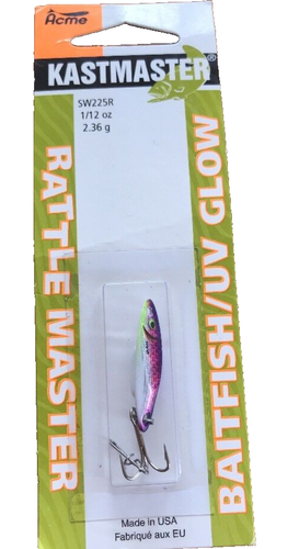 Hameçons Acme Kastmaster Rattle Master Tiger Taille 1/12 - Lot De 8 - Neuf