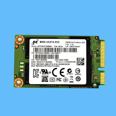 Micron M550 MTFDDAT256MAY 256GB SATA III mSATA Internal