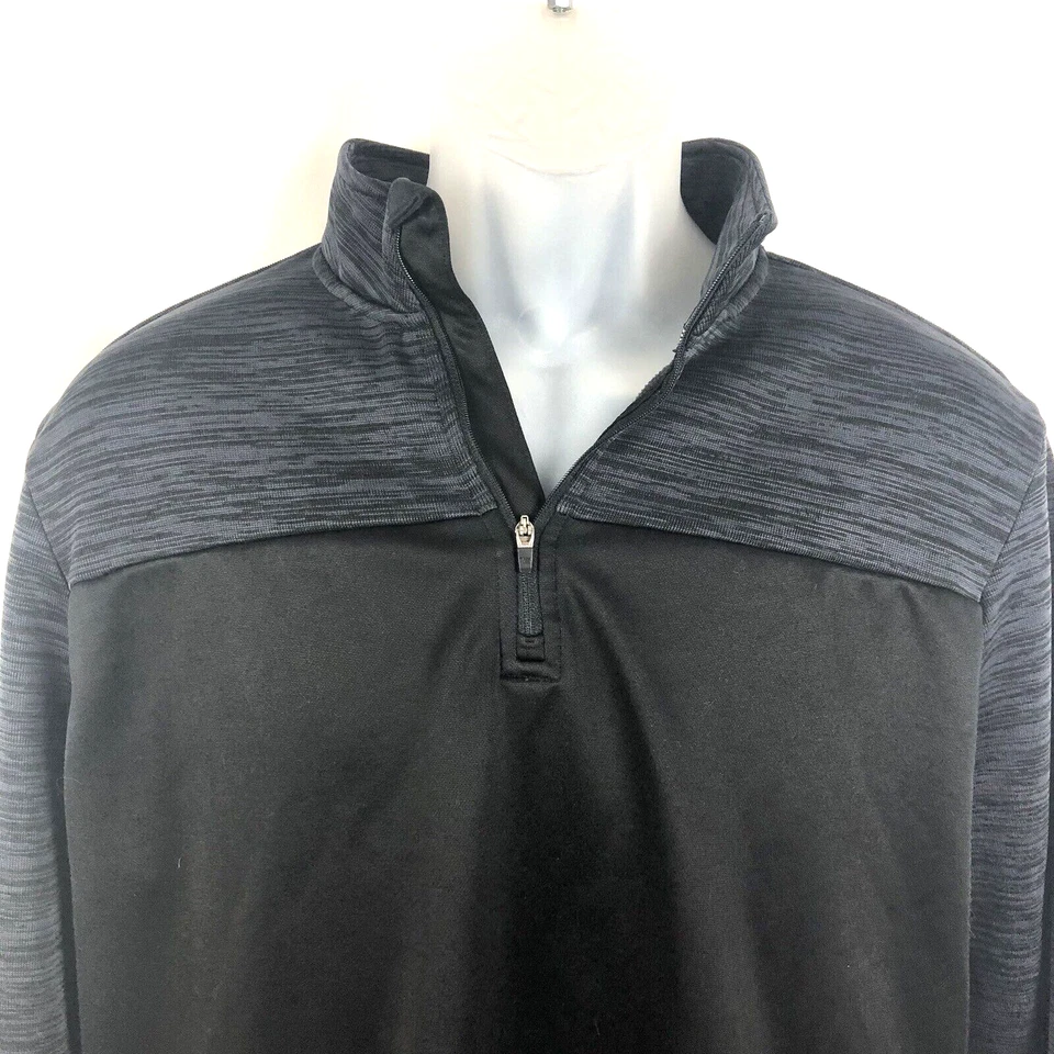 Sudadera TeK Gear Para Hombre L Negra Brezo 1/4 Cremallera Pullover WarmTek gorecore Foto 3 de 4