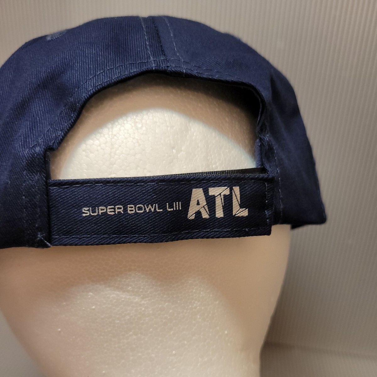 Super Bowl 53 LIII Sequin hat Patriots Rams Super Bowl LIII 53 Hat Atlanta 2019 NE Patriots v LA Rams  main image 2