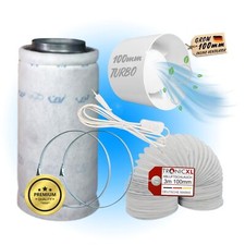 Grow Abluft Set 100mm leise Belüftungsset f�...