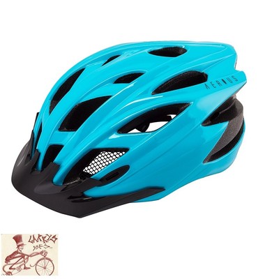 blue bicycle helmet