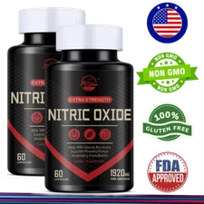 L-Arginine 120 Nitric Oxide,Testosterone Booster,Energy Support Capsules 1920 mg