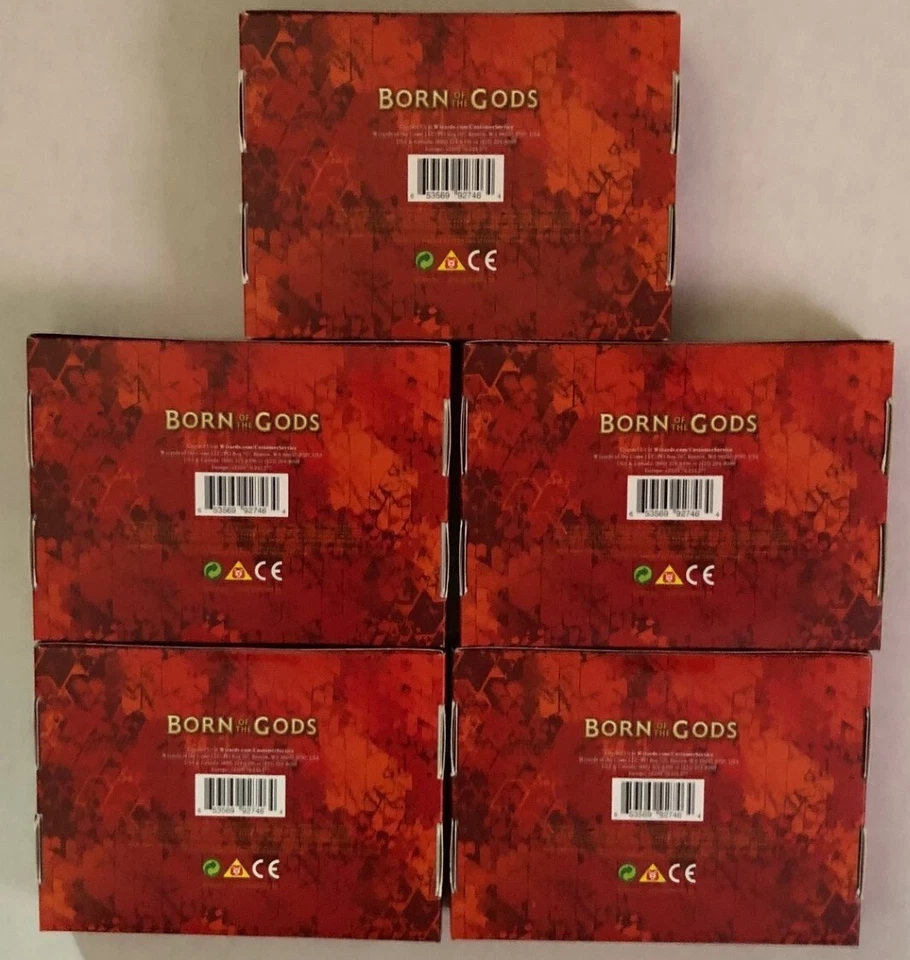 Set of 5  MTG Magic the Gathering BORN OF THE GODS 2014 PRERELEASE Kits  SEALED - Image 2 of 4