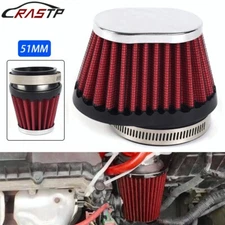 Motorcycle High Flow Air Filter 2”/51mm For Motocross Scooter Air Pods Cleaner