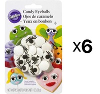 Wilton Edible Candy Eyeballs W/ Eyelashes, Cupcake Icing Decorations (6-pack) on sale Wilton Edible Candy Eyeballs W/ Eyelashes, Cupcake Icing Decorations (6-pack) on sale