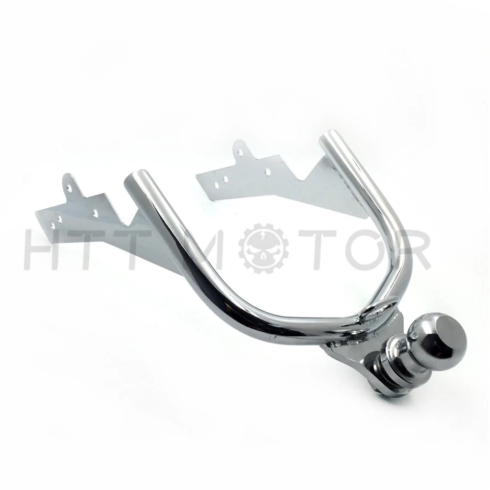 铬制拖车挂带球适用于 Harley Touring Road King FLHR 1994 - 2008 05 06 — 第 2/4 张图片
