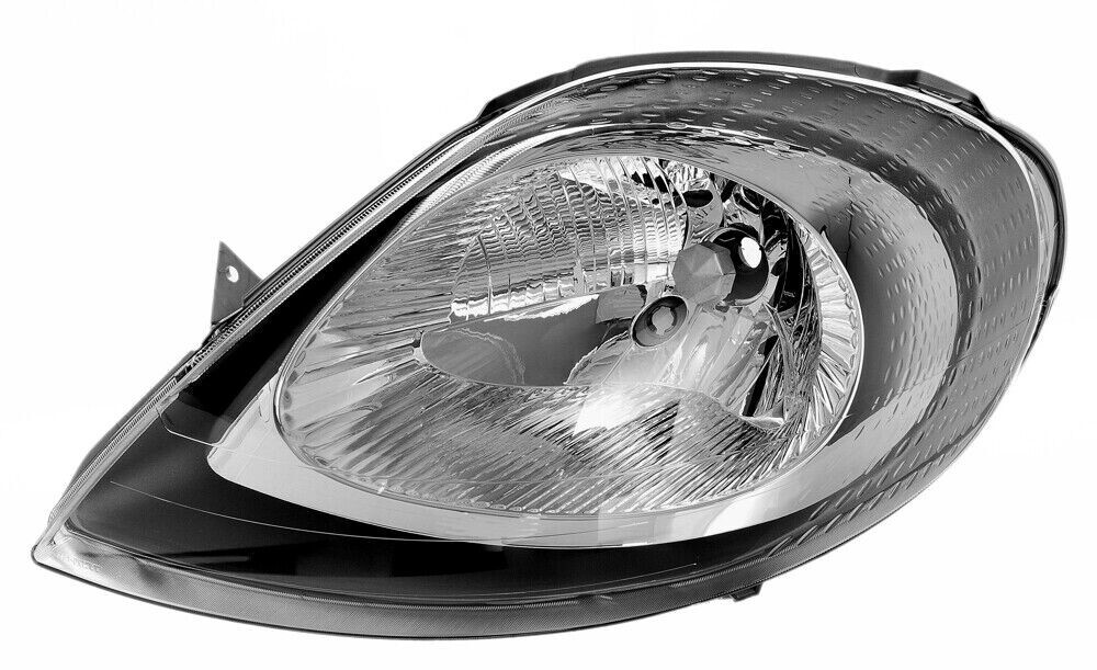 BESTPRICE 2x faros Faros delanteros Faros principales negro H4 sin servomotor Compatible con NISSAN PRIMASTAR, OPEL VIVARO A, RENAULT TRAFIC 2