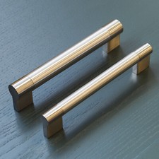Nickel Kitchen Cupboard Handles Brushed Boss Bar 160mm Cabinet Drawer Door Pulls