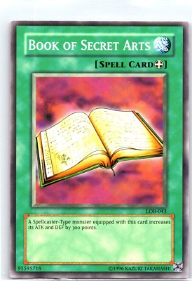 A069 YUGIOH SPELL CARDS BOOK OF SECRET ARTS LOB-043 | eBay
