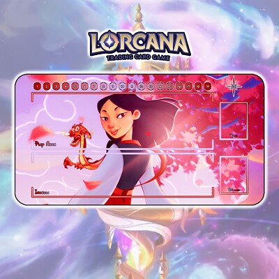 ディズニーロルカナ　ムーラン　プレイマット Playmat Mulan & Mushu - TCG Lorcana | eBay