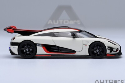 1/64 Koenigsegg One:1 Pebble White Diecast Model Car By AUTOart