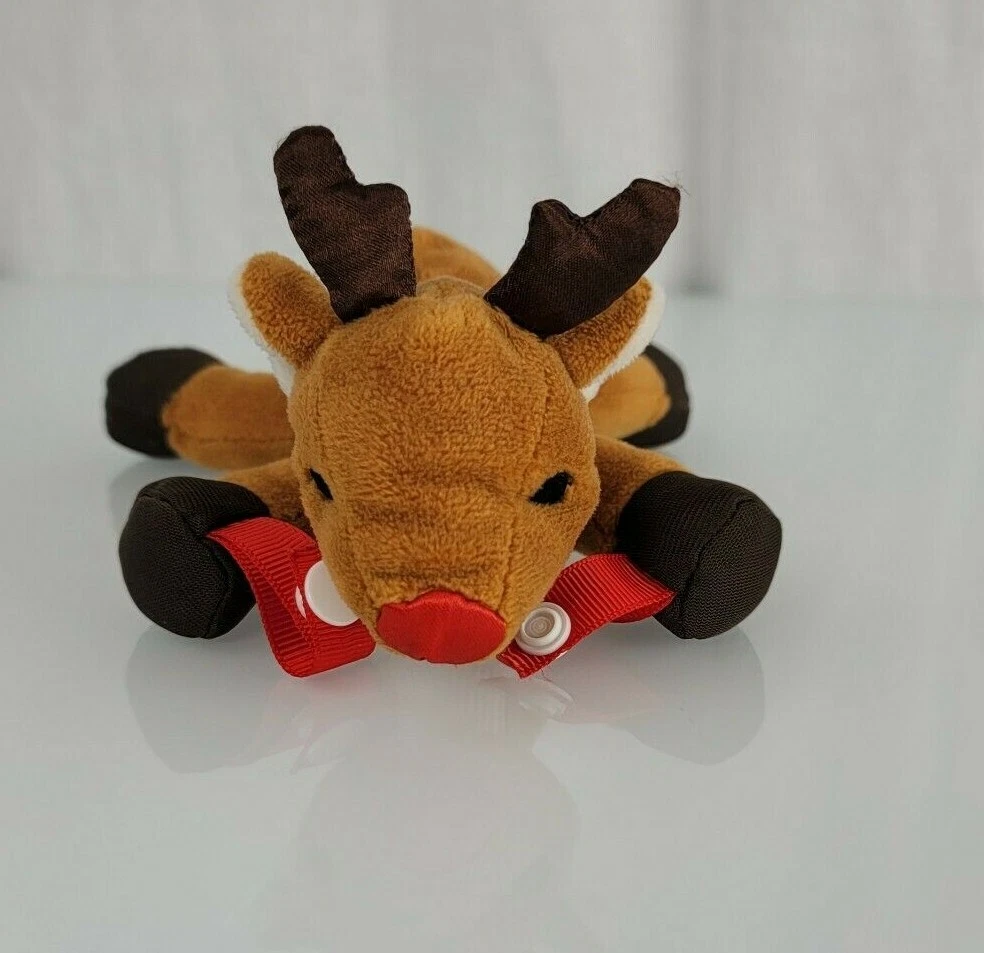 Dr Browns Brown's Rudolph the Red Nose Nosed Reindeer Pacifier Teether Holder