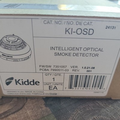 Kidde KI-OSD Detector Optical Smoke Intelligent.  New In Box