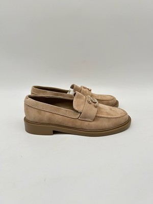 Chanel Suede Kidskin Crystal CC Damen Slipper Beige EUR 36 C