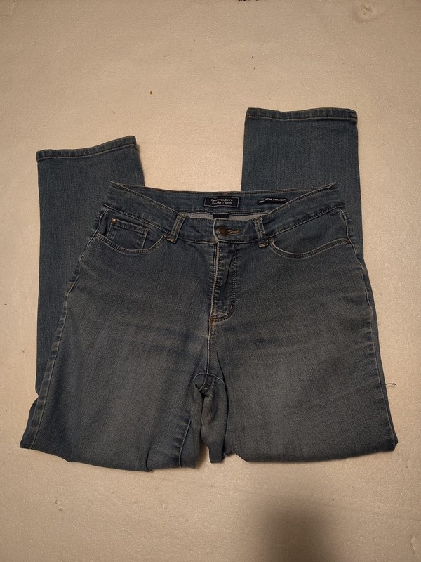 Charter Club lexington straight blue jeans size 8 P