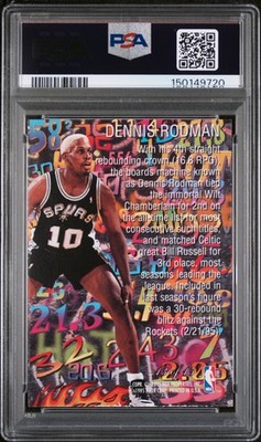 1995-96 Flair - Hot Numbers Dennis Rodman #13 for sale online | eBay