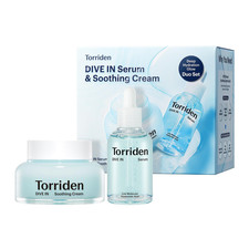 Torriden DIVE In Serum 1.69oz  Soothing Cream Jar 3.38oz Skincare Set