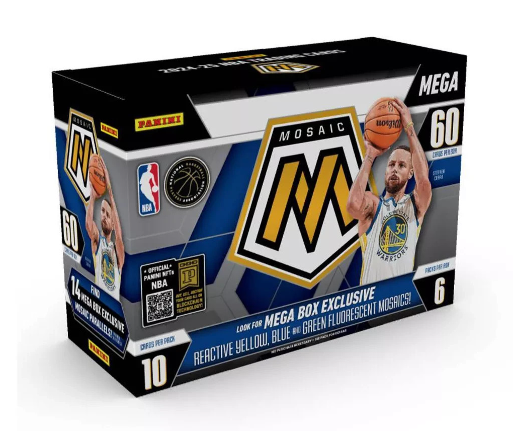 2024-25 Panini Mosaic Basketball NBA Trading Cards Mega Box - 14