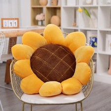 Sunflower Throw Pillow,Flower Shaped Pillows Floor Pillow Seating Cushion
