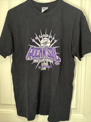 2007 Encore Select Colorado Rockies Rock N  Soul Todd Helton M T-Shirt Black