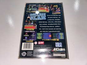 College Slam (Sega Saturn, 1996) CIB Complete in Box with Registration Card Exc!