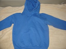 BOY'S WINTER SOLID BLUE HOODIE SWEATSHIRT WARM L K NICE SIZE MEDIUM