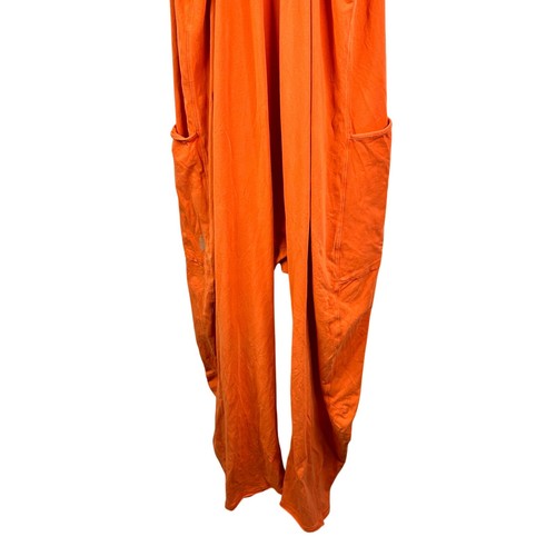 Free People FP Movement Women's Hot Shot Jumpsuit Romper Orange Size medium - Picture 3 of 10