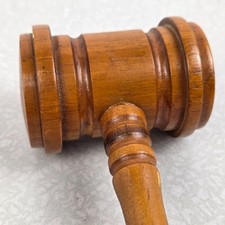 Wooden Gavel Judge Auctioneer Mallet 12 inches Meeting Hammer Wood